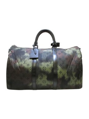 Louis Vuitton Monogram Camouflage canvas Keepall Bandouliere 50 travel bag