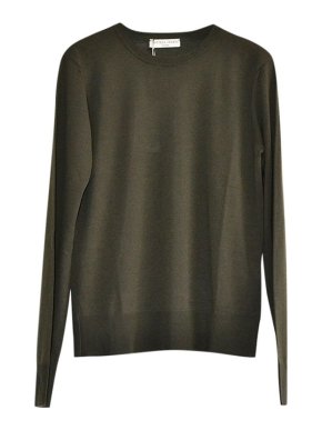 Bottega Veneta Khaki Wool Jumper