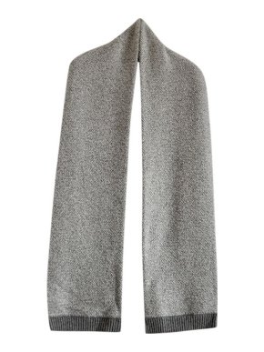 Ralph Lauren Grey Black Label Cashmere Scarf