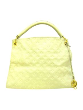 Louis Vuitton acid-yellow Empriente leather Artsy MM hobo bag