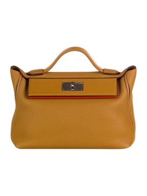 Hermes tan Togo & Swift leather 24/24 29 bag PHW