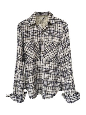Balenciaga Check Cotton Tweed Shirt
