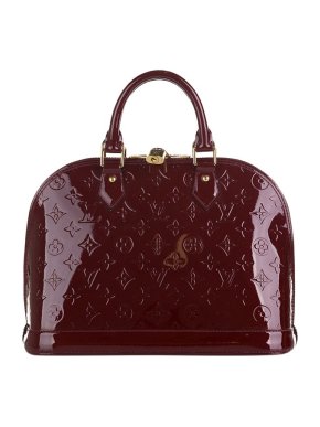 Louis Vuitton burgundy Monogram Vernis Alma PM bag