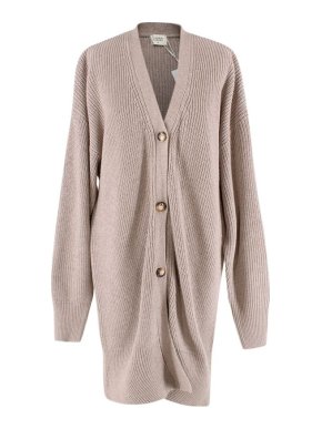 Harris Tapper Mushroom Wool Bill Cardigan
