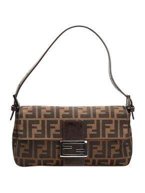 Fendi brown FF canvas Baguette bag