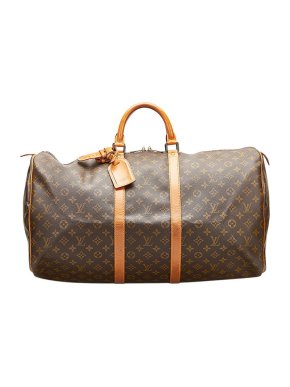 Louis Vuitton Monogram canvas Keepall 55 travel bag