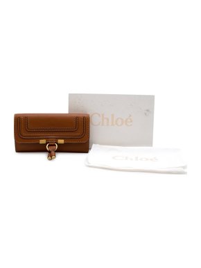 Chloe Tan Leather Marcie Wallet