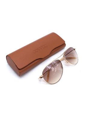 Oliver Peoples Gold-tone Metal Aviator Sunglasses