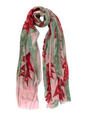 Patek Philippe Pink Printed Cashmere Stole