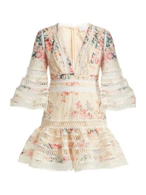Zimmermann Laelia Diamond Flutter Dress