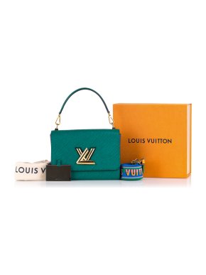 Louis Vuitton green Epi leather Twist MM bag