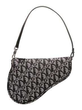 Dior vintage Oblique canvas mini Saddle bag