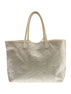 white Goyardine canvas Saint Louis PM tote bag