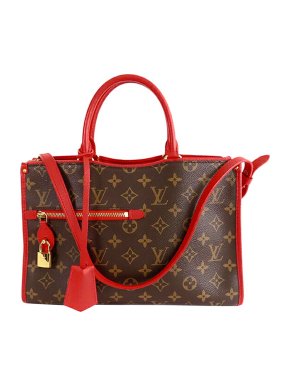 Louis Vuitton Monogram canvas & red leather Popincourt PM  bag
