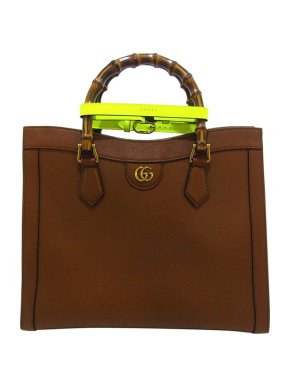 Gucci brown leather medium Bamboo Diana bag