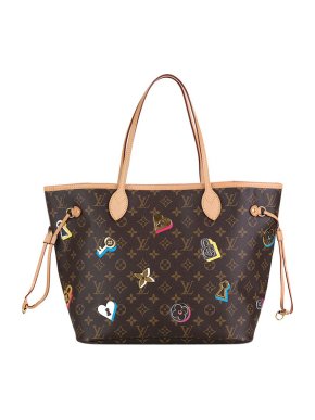 Louis Vuitton Monogram canvas Love Lock Neverfull MM tote bag