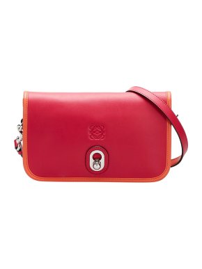 Loewe pink & orange leather Ines bag