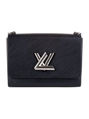 Louis Vuitton black Epi leather Twist MM bag