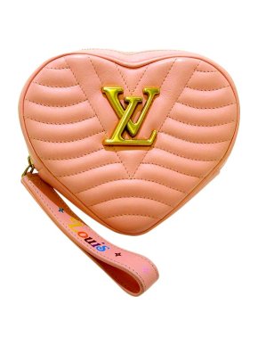 Louis Vuitton pink matelasse leather New Wave Heart belt bag