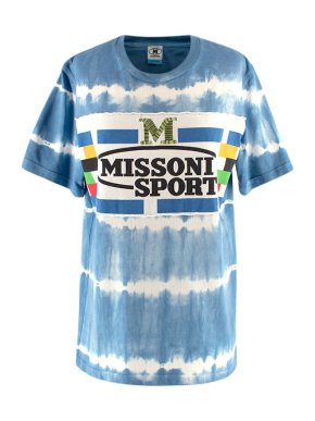 Missoni Sport Blue Tie Dye T-Shirt