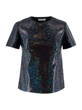 Saks Potts Black Shimmer Sai T-Shirt