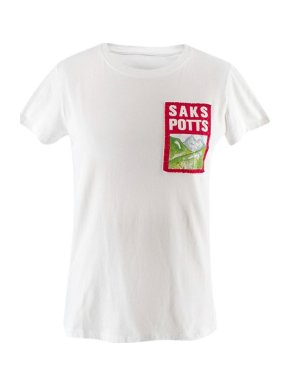 Saks Potts Mountain Patch White T-Shirt