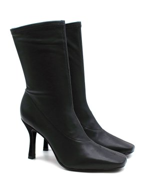 Reformation Black Soft Leather Ankle Boots