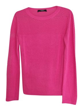 MaxMara Weekend Pink Perforated Jumper