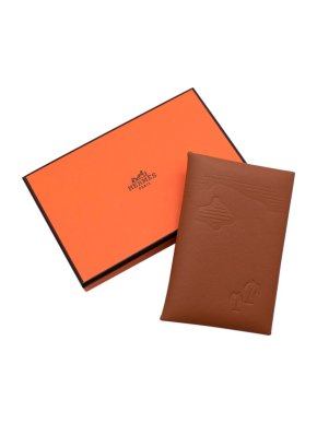 Hermes Gold Calvi Card Holder