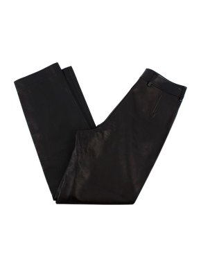 Bouguessa Black Leather Pants