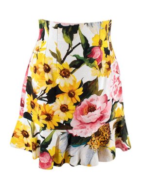 Dolce & Gabbana Floral Print Skirt