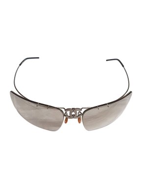 Chanel Vintage CC Folding Wrap Sunglasses