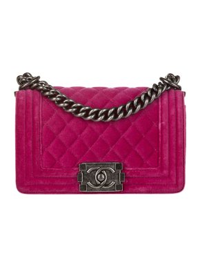 Chanel Small Boy Velvet Flap Bag