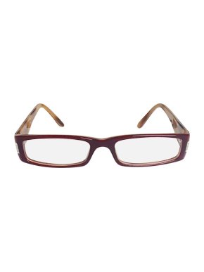 Versace Burgundy Rectangle Glasses