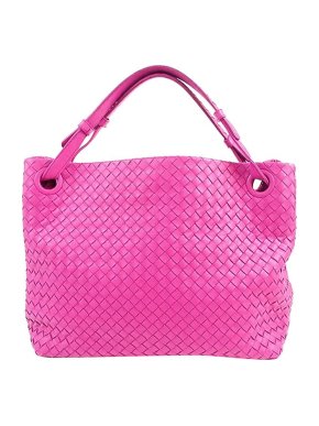 Bottega Veneta Intrecciato Garda Pink Tote Bag