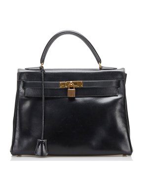 Hermes Vintage Box Calf Kelly Retourne 32