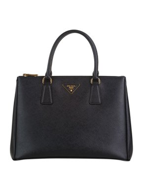 Prada Saffiano Lux Double Zip Galleria Tote