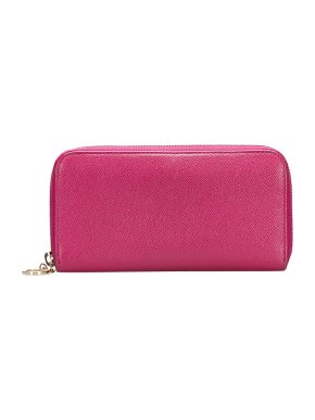 Bvlgari Leather Zip Around Wallet