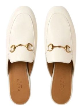 Gucci Leather Princetown Slippers