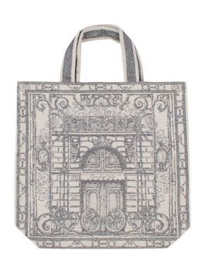 Dior 30 Avenue Montaigne Silver Canvas Tote