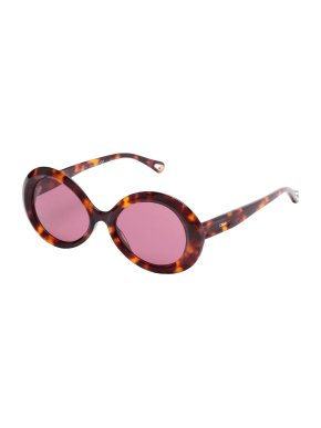 Chloe Round Tortoiseshell Sunglasses