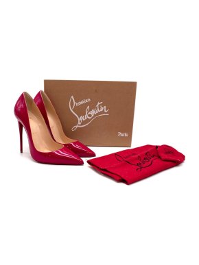 Christian Louboutin So Kate patent rose 120mm pumps
