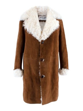 Saint Laurent Suede Shearling Jacket