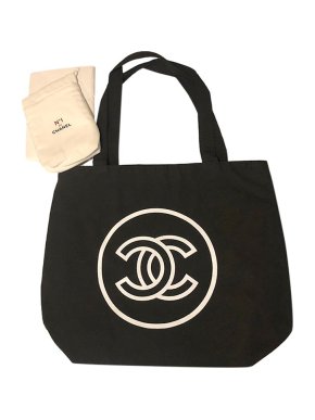 Chanel Black VIP Gift Tote & Pouch