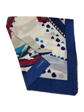 Chanel Cashmere Airlines Scarf