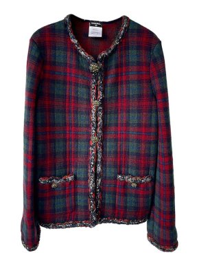 Chanel Paris/Edinburgh Tartan Cashmere Jacket