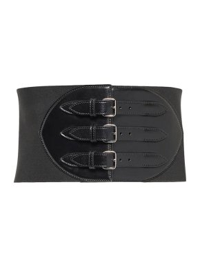 Alaia Buckled leather corset belt - size 65