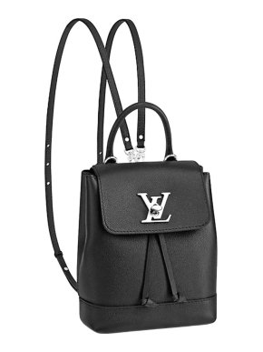 Louis Vuitton Black Leather LockMe Backpack