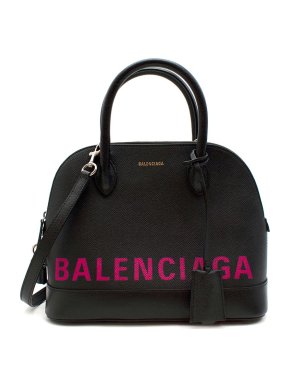 Balenciaga Black & Pink Ville S Tote Bag