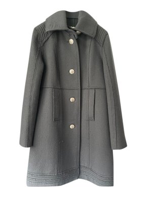 Chanel Grey Military Coat